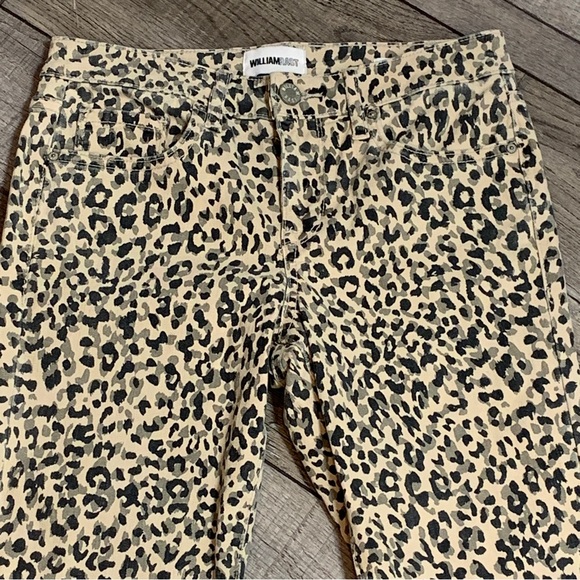William Rast Cheetah Print Perfect Ankle Skinny Stretch Jeans - Picture 3 of 12